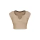 Split-Joint Cap Sleeve Skinny Deep V-Neck Vest Top Split-Joint Cap Sleeve Skinny Deep V-Neck Vest Top
