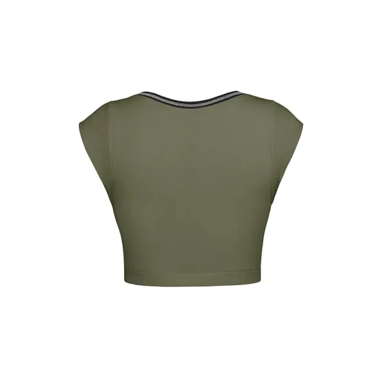 Split-Joint Cap Sleeve Skinny Deep V-Neck Vest Top Split-Joint Cap Sleeve Skinny Deep V-Neck Vest Top