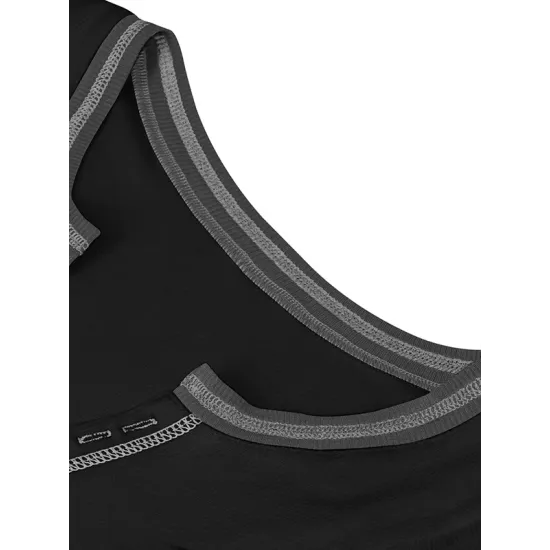 Split-Joint Cap Sleeve Skinny Deep V-Neck Vest Top Split-Joint Cap Sleeve Skinny Deep V-Neck Vest Top