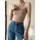 Adjustable Solid Color Skinny Spaghetti-Neck Vest Top Adjustable Solid Color Skinny Spaghetti-Neck Vest Top