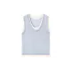Contrast Color Split-Joint False Two Loose Round-neck Vest Top Contrast Color Split-Joint False Two Loose Round-neck Vest Top