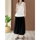 Fringed Solid Color Loose Sleeveless Round-Neck Vest Top Fringed Solid Color Loose Sleeveless Round-Neck Vest Top