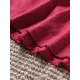 Fringed Solid Color Loose Sleeveless Round-Neck Vest Top Fringed Solid Color Loose Sleeveless Round-Neck Vest Top