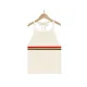 Printed Skinny Halter-Neck Knitwear Vest Top
