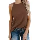 Solid Color Loose Halter-Neck Vest Top Solid Color Loose Halter-Neck Vest Top