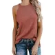 Solid Color Loose Halter-Neck Vest Top Solid Color Loose Halter-Neck Vest Top