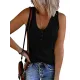 Pleated Solid Color Skinny Sleeveless V-Neck Vest Top Pleated Solid Color Skinny Sleeveless V-Neck Vest Top