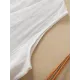 Buttoned Solid Color Loose Sleeveless V-neck Vest Top Buttoned Solid Color Loose Sleeveless V-neck Vest Top
