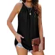 Hollow Solid Color Loose Sleeveless Round-Neck Vest Top Hollow Solid Color Loose Sleeveless Round-Neck Vest Top