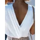 Solid Color V-back Loose Sleeveless V-neck Vest Top Solid Color V-back Loose Sleeveless V-neck Vest Top