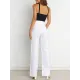 Solid Color Skinny Sleeveless Halter-Neck Vest Top Solid Color Skinny Sleeveless Halter-Neck Vest Top