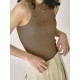 Solid Color Skinny Sleeveless Round-Neck Vest Top Solid Color Skinny Sleeveless Round-Neck Vest Top