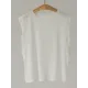 See-Through Solid Color Loose Sleeveless Round-Neck Vest Top See-Through Solid Color Loose Sleeveless Round-Neck Vest Top