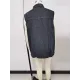 Buttoned Drawstring Pockets Split-Joint Loose Sleeveless Polo Vest Outerwear Buttoned Drawstring Pockets Split-Joint Loose Sleeveless Polo Vest Outerwear