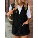Split-Joint Loose Sleeveless V-Neck Vest Top Split-Joint Loose Sleeveless V-Neck Vest Top