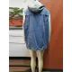 Buttoned Detachable Drawstring Hooded Pockets Split-Joint Loose Sleeveless Polo Vest Outerwear Buttoned Detachable Drawstring Hooded Pockets Split-Joint Loose Sleeveless Polo Vest Outerwear