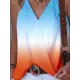 Gradient Split-Joint Sleeveless V-Neck Vest Top Gradient Split-Joint Sleeveless V-Neck Vest Top