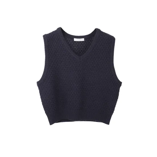 Solid Color Loose Sleeveless V-Neck Vest Top Solid Color Loose Sleeveless V-Neck Vest Top