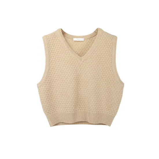 Solid Color Loose Sleeveless V-Neck Vest Top Solid Color Loose Sleeveless V-Neck Vest Top