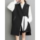 Asymmetric Pockets Tied Sleeveless Notched Collar Vest Outerwear Asymmetric Pockets Tied Sleeveless Notched Collar Vest Outerwear