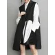 Asymmetric Pockets Tied Sleeveless Notched Collar Vest Outerwear Asymmetric Pockets Tied Sleeveless Notched Collar Vest Outerwear