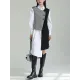 Asymmetric Buttoned Houndstooth Sleeveless Vest Outerwear Asymmetric Buttoned Houndstooth Sleeveless Vest Outerwear