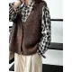 Split-Joint Loose Sleeveless V-Neck Vest Top Split-Joint Loose Sleeveless V-Neck Vest Top