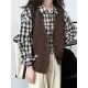 Split-Joint Loose Sleeveless V-Neck Vest Top Split-Joint Loose Sleeveless V-Neck Vest Top