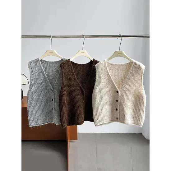 Split-Joint Loose Sleeveless V-Neck Vest Top Split-Joint Loose Sleeveless V-Neck Vest Top