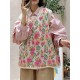 Knitted Flower Three-Dimensional Flower Loose Sleeveless Round-Neck Vest Outerwear Knitwear Knitted Flower Three-Dimensional Flower Loose Sleeveless Round-Neck Vest Outerwear Knitwear