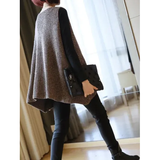 Casual V-Neck Knitting Vest Casual V-Neck Knitting Vest