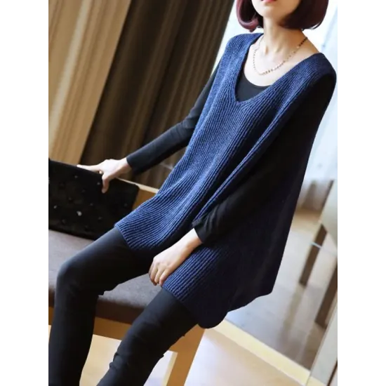 Casual V-Neck Knitting Vest Casual V-Neck Knitting Vest