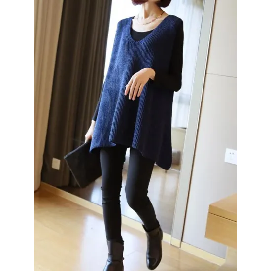 Casual V-Neck Knitting Vest Casual V-Neck Knitting Vest