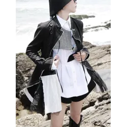Swallow Gird Split-joint Cropped Vest