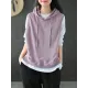 Artistic Retro Solid Hooded Vest Artistic Retro Solid Hooded Vest