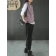 Artistic Retro Solid Hooded Vest Artistic Retro Solid Hooded Vest