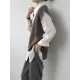 Knitting Irregularity Solid V-Neck Vest Knitting Irregularity Solid V-Neck Vest