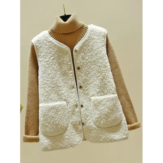 Loose Warm Lambswool Vest Loose Warm Lambswool Vest