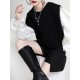 Urban Black&Apricot Knitting Vest Urban Black&Apricot Knitting Vest