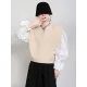 Urban Black&Apricot Knitting Vest Urban Black&Apricot Knitting Vest