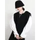 Urban Black&Apricot Knitting Vest Urban Black&Apricot Knitting Vest