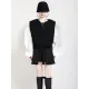 Urban Black&Apricot Knitting Vest Urban Black&Apricot Knitting Vest