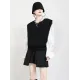 Urban Black&Apricot Knitting Vest Urban Black&Apricot Knitting Vest