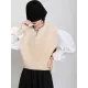 Urban Black&Apricot Knitting Vest Urban Black&Apricot Knitting Vest