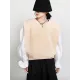 Urban Black&Apricot Knitting Vest Urban Black&Apricot Knitting Vest