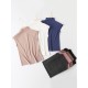 Simple Solid Color Sleeveless Casual High-Neck Vest Simple Solid Color Sleeveless Casual High-Neck Vest