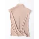 Simple Solid Color Sleeveless Casual High-Neck Vest Simple Solid Color Sleeveless Casual High-Neck Vest