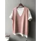 Simple 9 Colors V-Neck Loose Sleeveless Vest Simple 9 Colors V-Neck Loose Sleeveless Vest