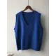Simple 9 Colors V-Neck Loose Sleeveless Vest Simple 9 Colors V-Neck Loose Sleeveless Vest
