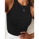 Solid Color Sleeveless Slim Sports Casual Tanks Solid Color Sleeveless Slim Sports Casual Tanks